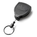 KEY-BAK nøgleholder med 180° drejbar trommel med kevlar-wire og bælteclips (S48P-K Heavy Duty)